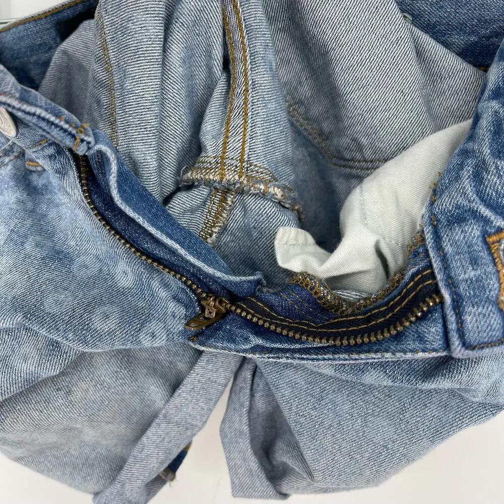 J.Crew Indigo Denim Jean Shorts Rolled Hem Size 26‎